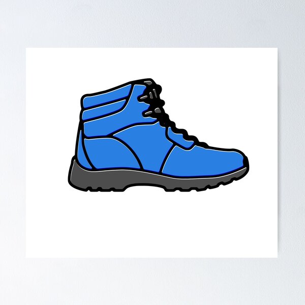 Item preview, Bright Blue Hiking Boot designed and sold by maura41.