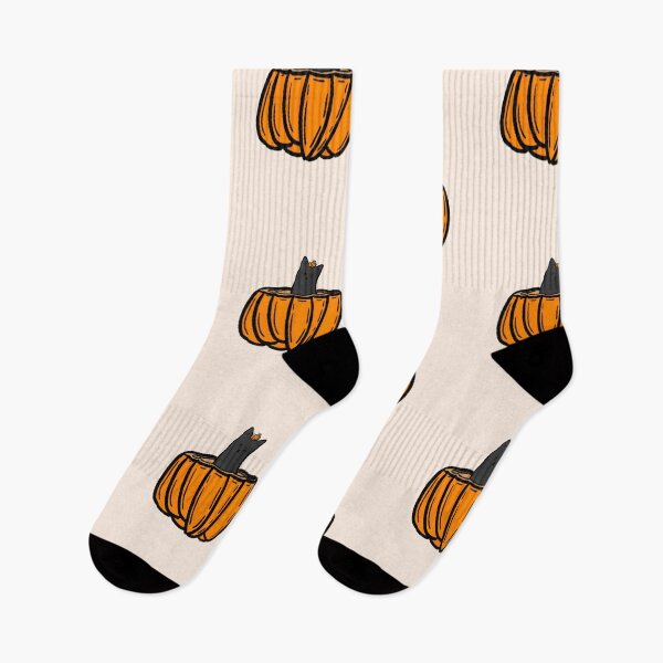 Item preview, Black Cat in Pumpkin Halloween Procreate Illustration designed and sold by ThornsBlvd.
