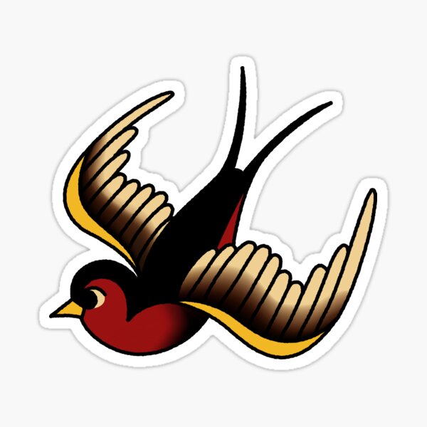 Item preview, Salty-Dog American Traditional Swallow designed and sold by salty-dog.
