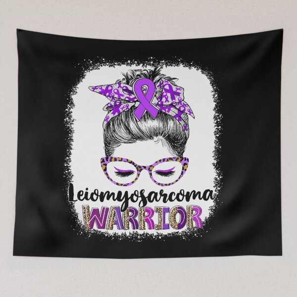 Item preview, Messy Bun Leopard Leiomyosarcoma Warrior designed and sold by rechardtee.