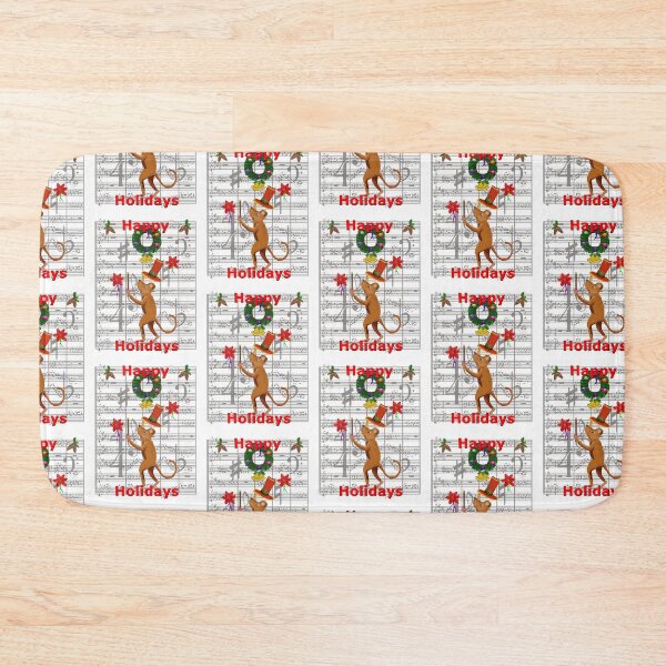 Item preview, Holiday Conductor Mouse with Music Score II designed and sold by VerdeDoodleDuck.