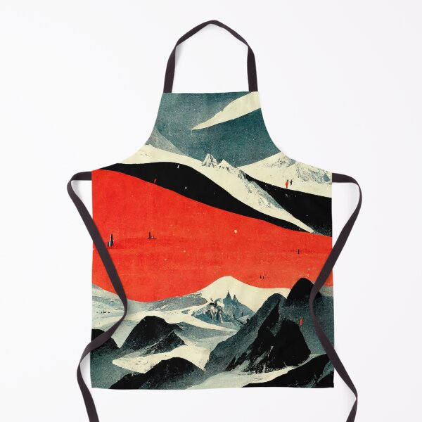 Artikelvorschau, Schweizer Alpen - Landschaft im Vintage-Grafikstil entworfen und verkauft von NickMateo.