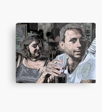 Drinks by the beach Metal Print