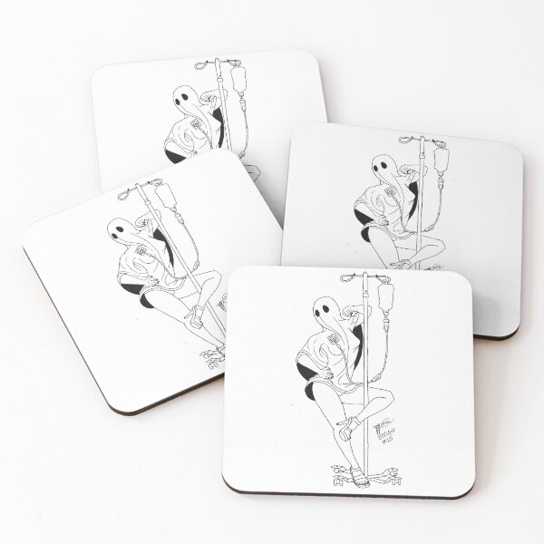 Item preview, Ghost pinup with picc line designed and sold by Jared King.