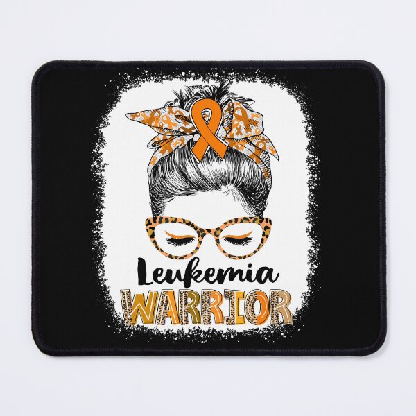 Item preview, Messy Bun Leopard Leukemia Warrior designed and sold by rechardtee.