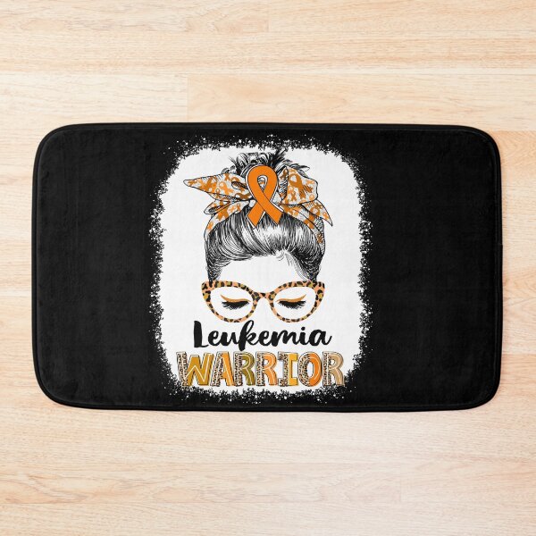 Item preview, Messy Bun Leopard Leukemia Warrior designed and sold by rechardtee.