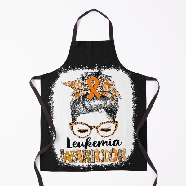 Item preview, Messy Bun Leopard Leukemia Warrior designed and sold by rechardtee.
