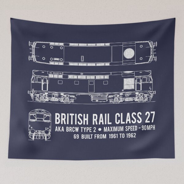 Item preview, British Rail Class 27 BRCW Type 2 Locomotive Diagram Gift designed and sold by Maljonic.