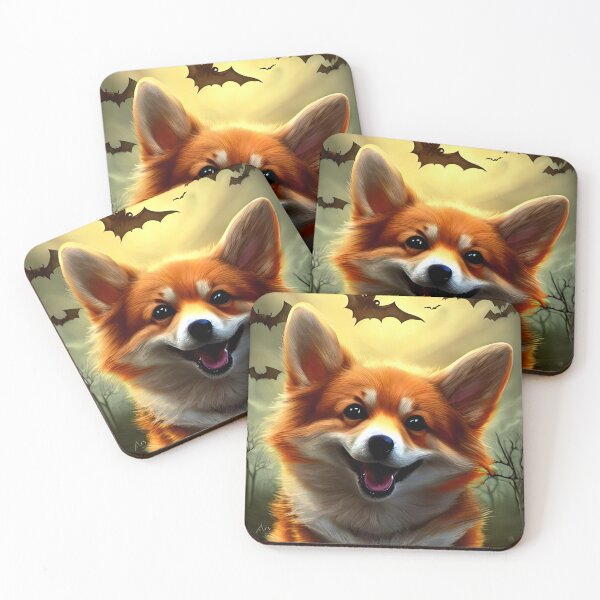 Artikelvorschau, AI Generated Art, Halloween/Fall Puppy entworfen und verkauft von RabbitHoleMI.
