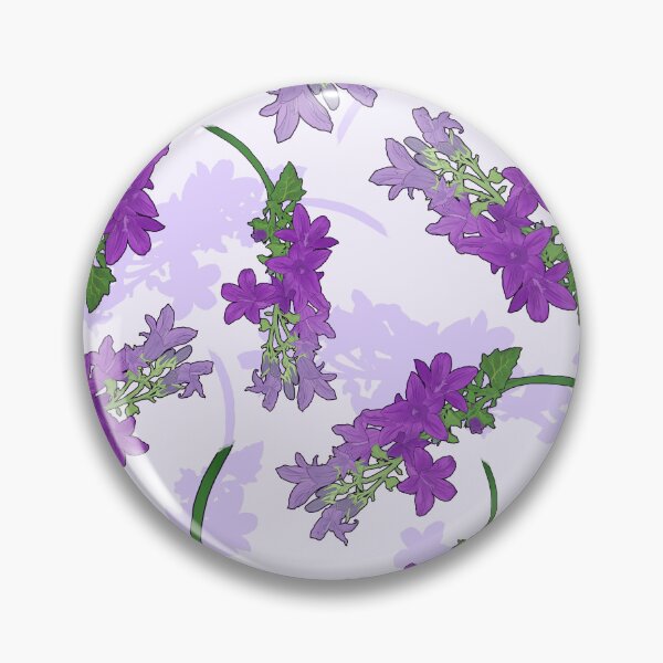 Item preview, Deep Purple Dalmatian Bellflower Pattern designed and sold by Perunika305.
