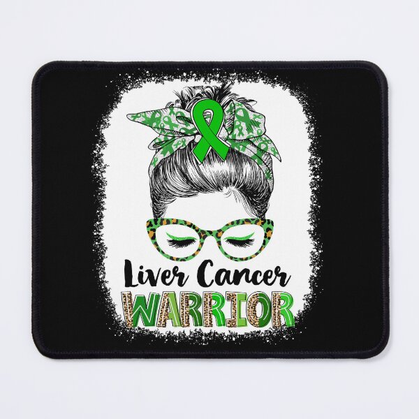 Item preview, Messy Bun Leopard Liver Cancer Warrior designed and sold by rechardtee.