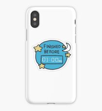 "Finished Before 1am" Little Achievements iPhone Case