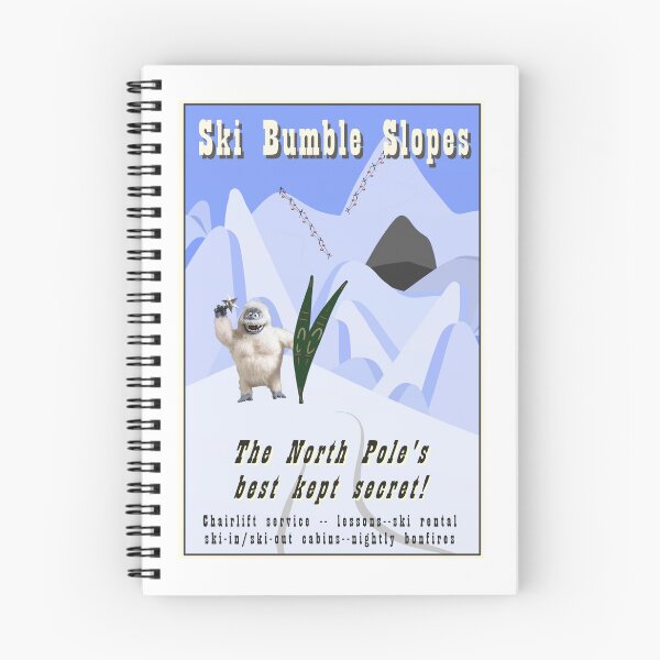 Item preview, Bumble Slopes Vintage Travel Poster designed and sold by WindmillCo.