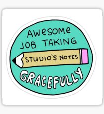 "Took Notes Greatfully" Little Achievements Sticker