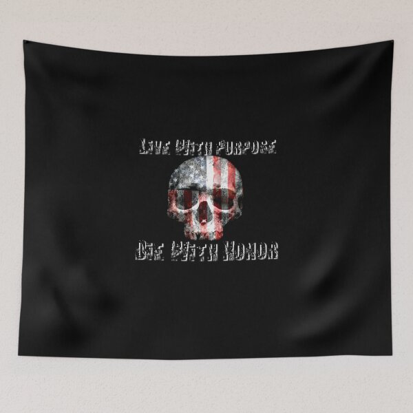 Item preview, Live with Purpose, Die with Honor - True Heroes designed and sold by BlackGrain.