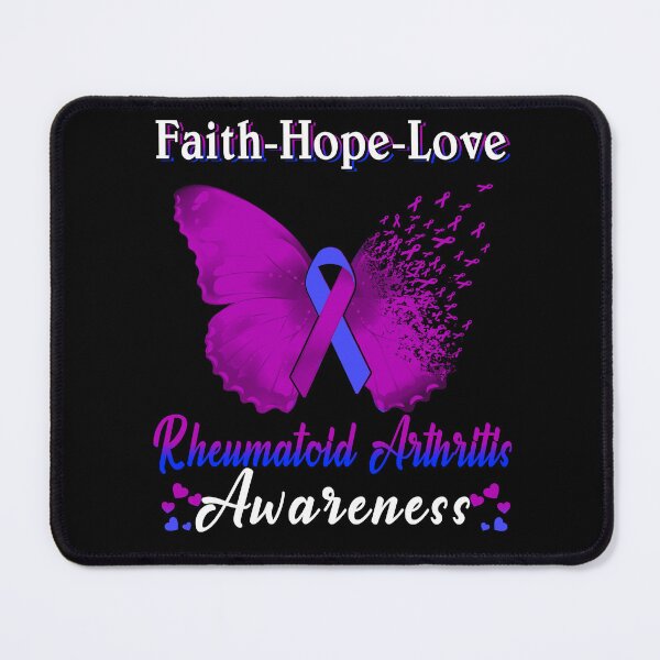 Item preview, Faith Hope Love Butterfly Rheumatoid Arthritis Awareness designed and sold by Gillosina.