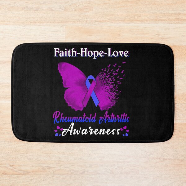 Item preview, Faith Hope Love Butterfly Rheumatoid Arthritis Awareness designed and sold by Gillosina.