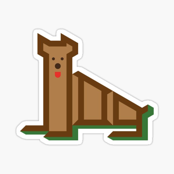 Dog Illustration Sticker