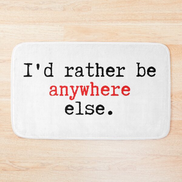 Item preview, I'd Rather Be Anywhere Else Funny Introvert Annoyed typewriter retro vintage designed and sold by marie-inks.