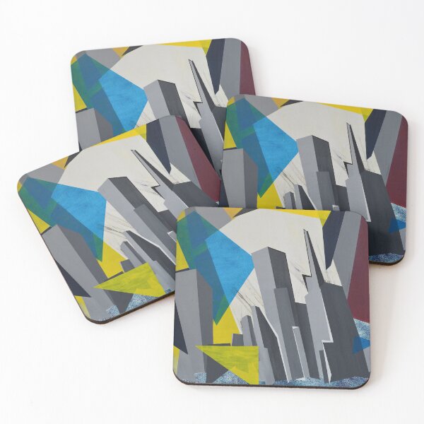 Item preview, Nyc City abstract modern contemporary view designed and sold by MartynaDesign.