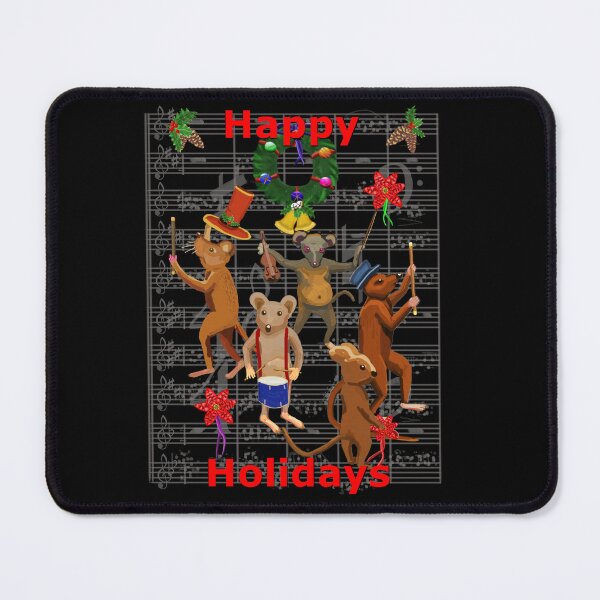 Item preview, Holiday Musical Mouse Menagerie with Music Score designed and sold by VerdeDoodleDuck.