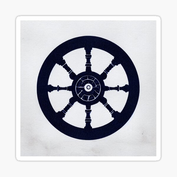 Item preview, Ship Wheel Dark Navy Color designed and sold by recollectionsv.