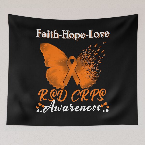 Item preview, Faith Hope Love Butterfly RSD CRPS Awareness designed and sold by Gillosina.