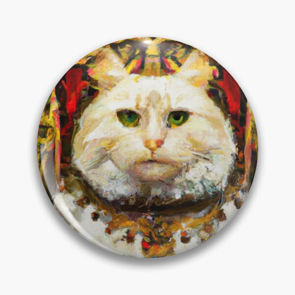 Item preview, Victoria the Cat, with throne and tea kettle (Baroque) designed and sold by thecatandkettle.