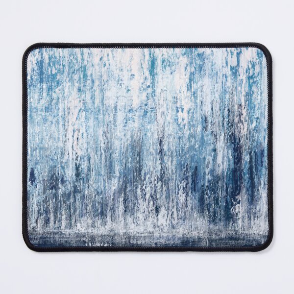 Item preview, Abstract blue and white waterfall- oil paint designed and sold by Inktown.