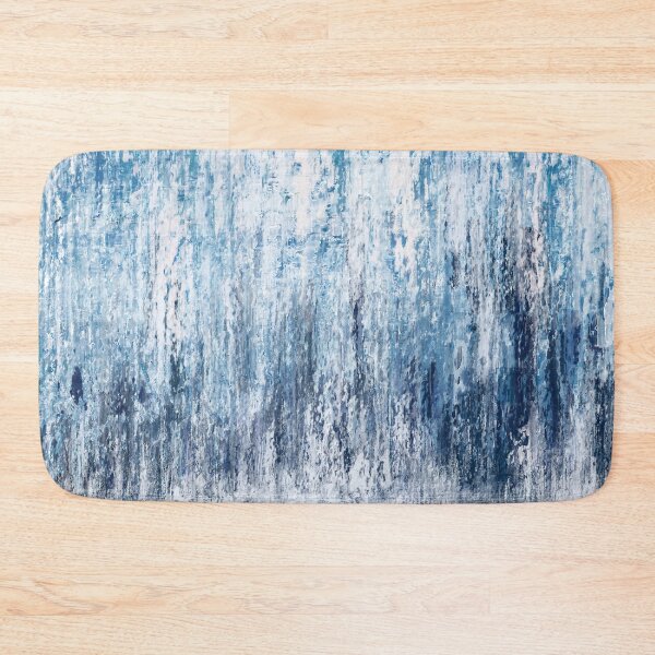 Item preview, Abstract blue and white waterfall- oil paint  designed and sold by Inktown.
