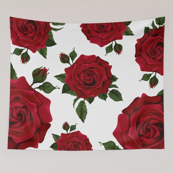 Item preview, beautiful pattern with red roses designed and sold by KaterynaKet.