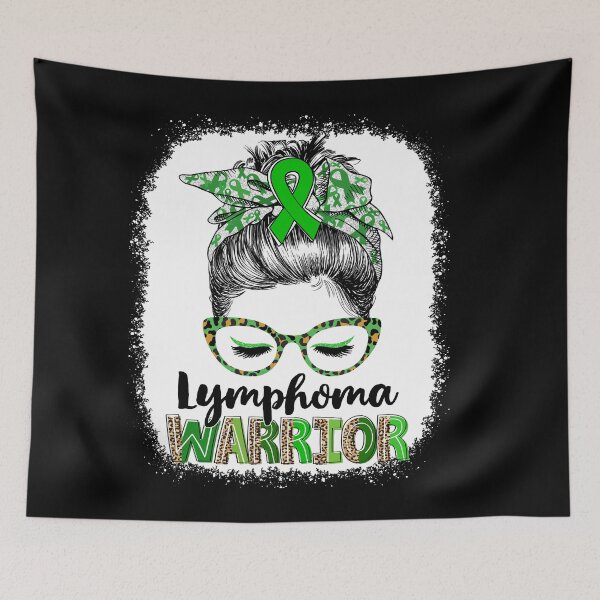 Item preview, Messy Bun Leopard Lymphoma Warrior designed and sold by rechardtee.