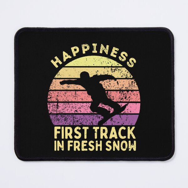 Item preview, Happiness - First Track In Fresh Snow - Snowboard - Winter Sport Christmas Snowboarder Gift designed and sold by MWProject.