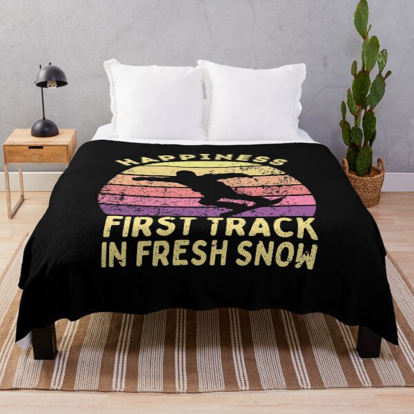 Item preview, Happiness - First Track In Fresh Snow - Snowboard - Winter Sport Christmas Snowboarder Gift designed and sold by MWProject.