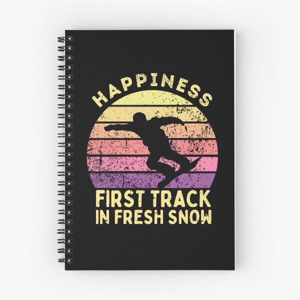 Item preview, Happiness - First Track In Fresh Snow - Snowboard - Winter Sport Christmas Snowboarder Gift designed and sold by MWProject.