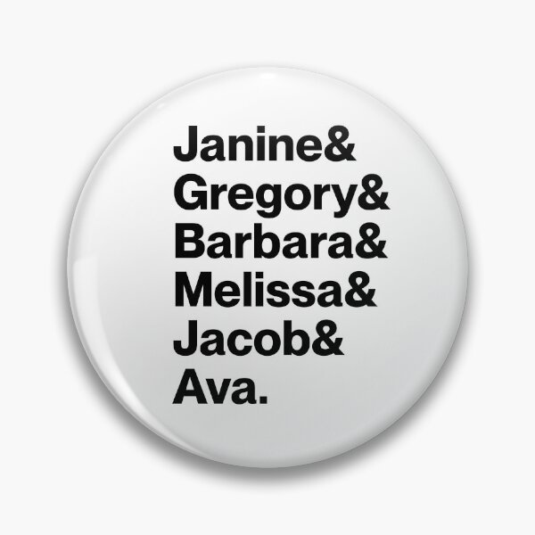 Item preview, Janine & Gregory & Barbara & Melissa & Jacob & Ava | Abbott Elementary Character Names (Black text) designed and sold by landiceleigh.