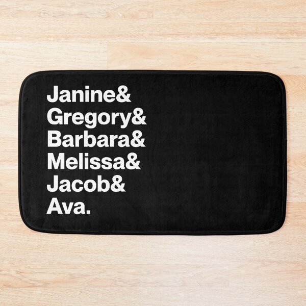 Item preview, Janine & Gregory & Barbara & Melissa & Jacob & Ava | Abbott Elementary Character Names (White text) designed and sold by landiceleigh.