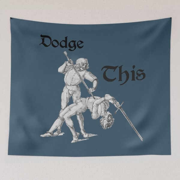 Item preview, Dodge This - Dueling Medieval Swordsman designed and sold by emovendo.