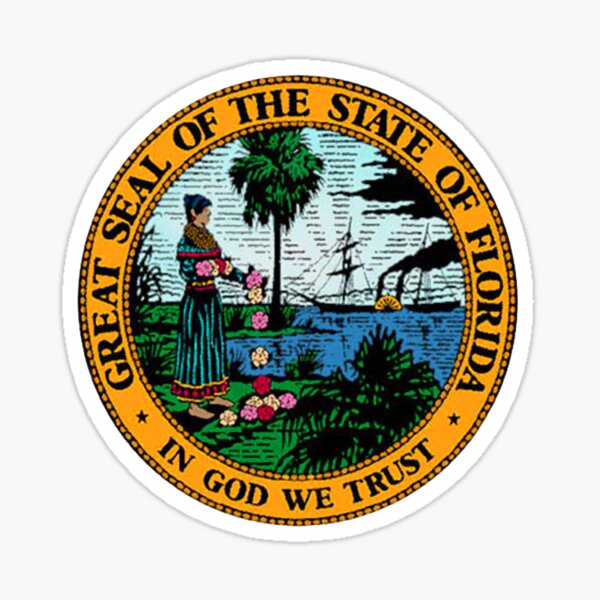"Great Seal of Florida " Sticker for Sale by YourSensei Redbubble
