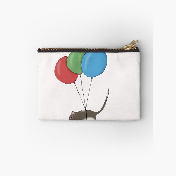 Item preview, Brown gerbil flying with balloons  designed and sold by Becky-Marie.