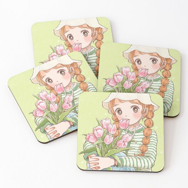Item preview, Cartoon Flower Cute Girl designed and sold by nadodasi.