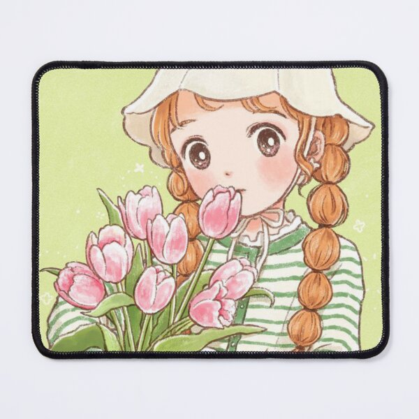 Item preview, Cartoon Flower Cute Girl designed and sold by nadodasi.