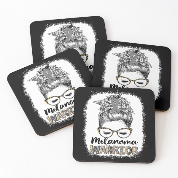 Item preview, Messy Bun Leopard Melanoma Warrior designed and sold by rechardtee.