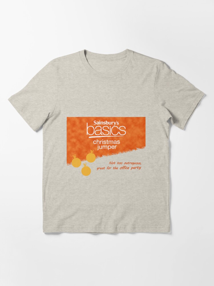 Sainsbury s Basics Christmas Jumper Essential T Shirt for Sale by paullessing Redbubble