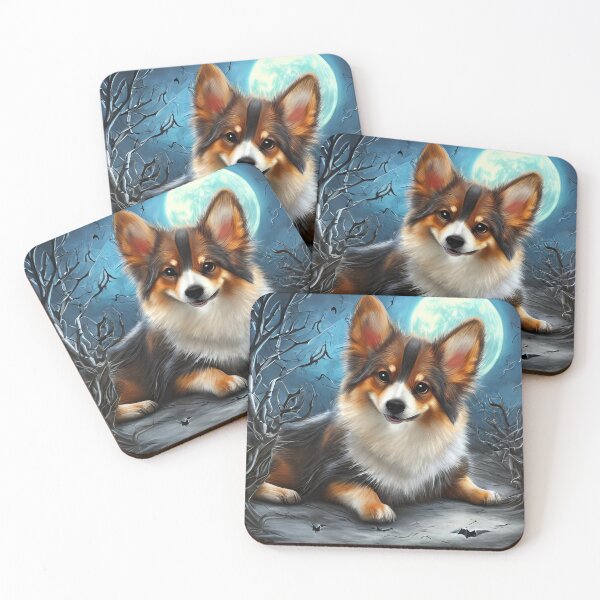 Artikelvorschau, AI Generated Art, Halloween/Fall Puppy entworfen und verkauft von RabbitHoleMI.