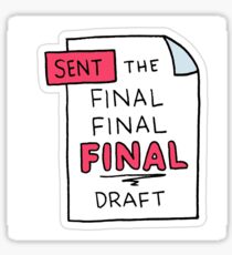 "Sent Final Draft" Little Achievements Sticker