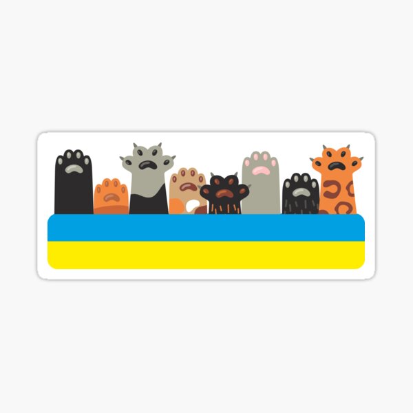 Item preview, Cats for Ukraine designed and sold by Isilver-me.