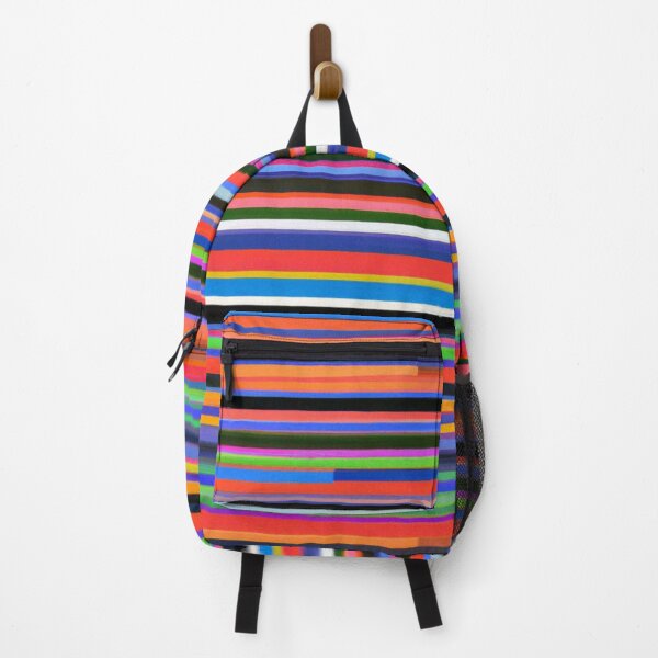 Item preview, Colorful Abstract Lines on Black designed and sold by calibrit.