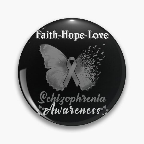Item preview, Faith Hope Love Butterfly Schizophrenia Awareness designed and sold by Gillosina.
