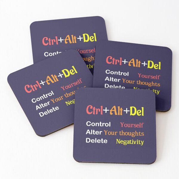 Item preview, Ctrl + Alt +Del quote, Control, Alt and Delete, Motivational quotes, positive words and inspirational sayings for encouraging to do the best in your life. designed and sold by Quotesgallery.